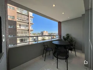 Vista da varanda de um apartamento em Lajeado, Brasil.