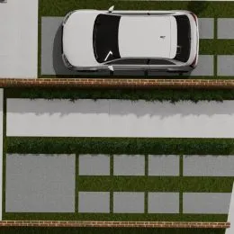 Foto da fachada de uma propriedade em Lajeado, Brasil, mostrando um veículo estacionado.