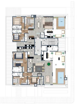 Planta baixa de um imóvel residencial em Lajeado, Brasil.