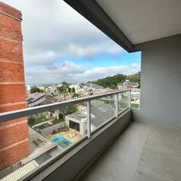 Vista da paisagem urbana de Lajeado a partir de um terraço.