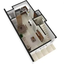 Planta baixa de um imóvel residencial em Lajeado.