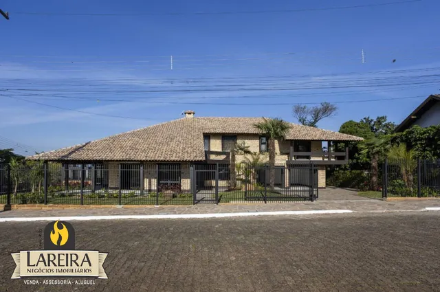 Fachada de uma residência em Lajeado, Brasil.