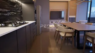 Vista da cozinha e sala de jantar de um imóvel em Lajeado.