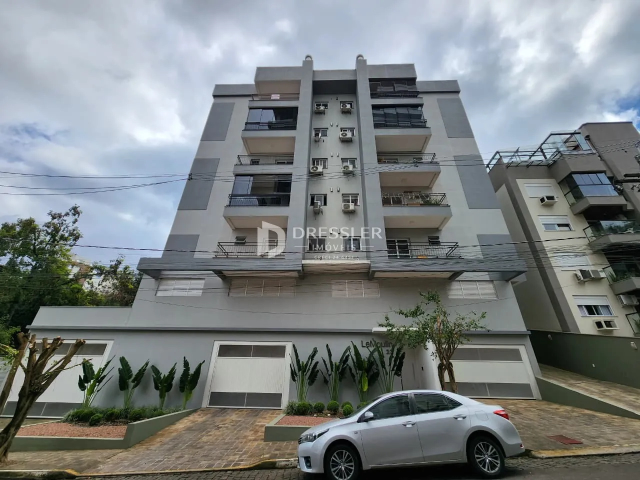 Fachada de um prédio residencial em Lajeado, Brasil.
