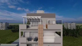 Fachada moderna de um edifício residencial em Lajeado, Brasil.