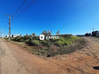 Vista externa de uma estrada de terra em uma propriedade em Lajeado.