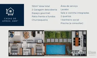 Casa geminada com 2 dormitórios, foto 2