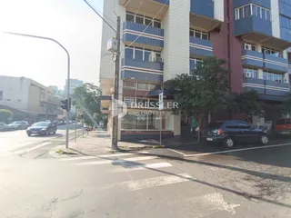 A fachada de um prédio residencial em Lajeado, Brasil.