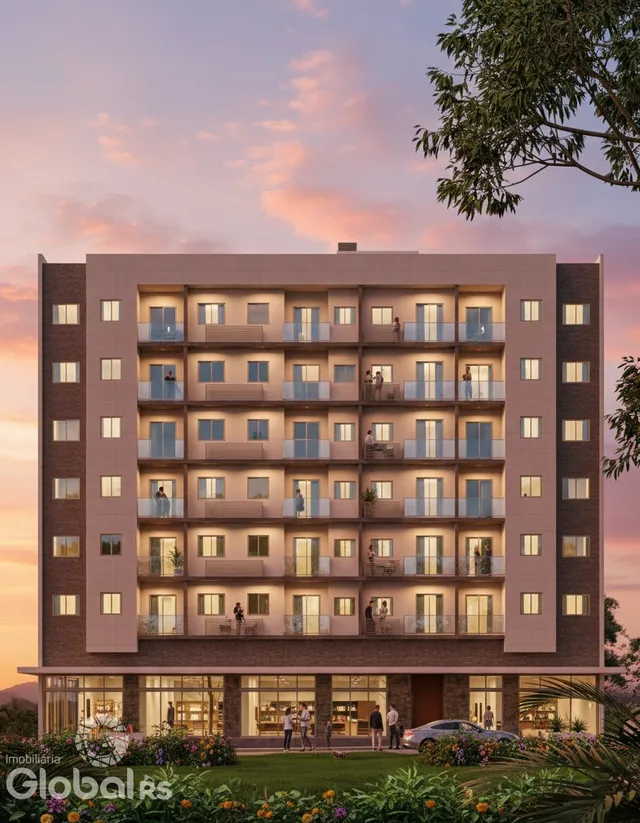 Fachada de um prédio residencial em Lajeado, Brasil.
