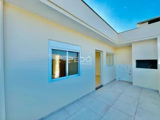 Fachada moderna de uma residência em Lajeado.