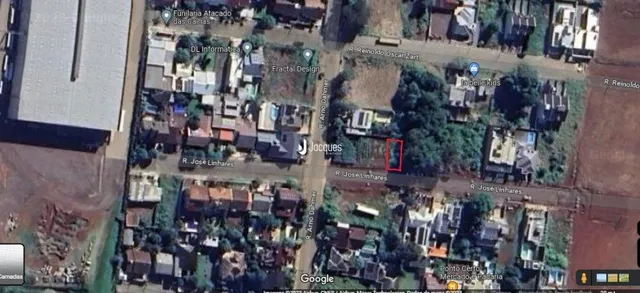 Imagem aérea de uma propriedade residencial em Lajeado.