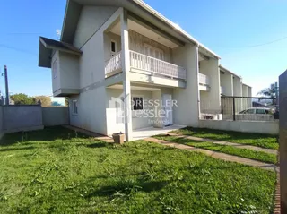 Fachada de uma casa residencial em Lajeado, Brasil.