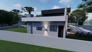 Fachada moderna de uma residência em Lajeado, Brasil.