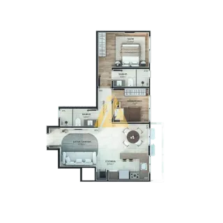 Apartamento com 2 dormitórios, foto 14