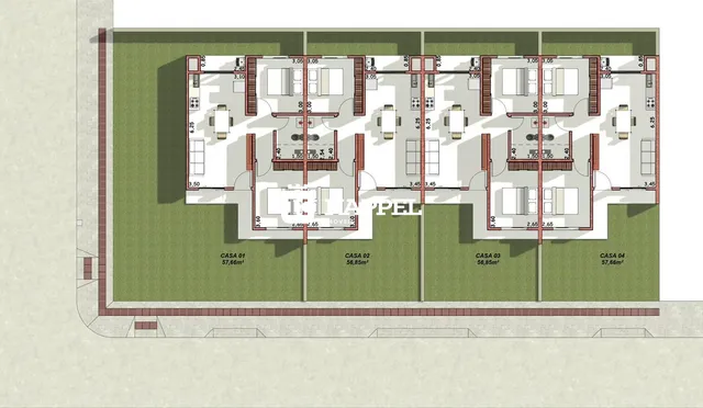 Casa geminada com 2 dormitórios, foto 3