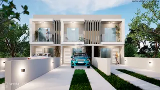 Renderização da fachada de uma casa moderna em Lajeado, Brasil.