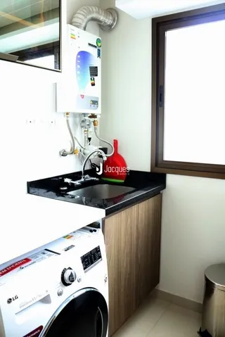 Foto da cozinha de uma propriedade em Lajeado, Brasil.