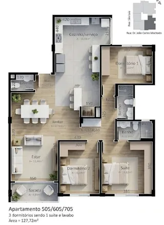 Apartamento com 3 dormitórios, foto 7