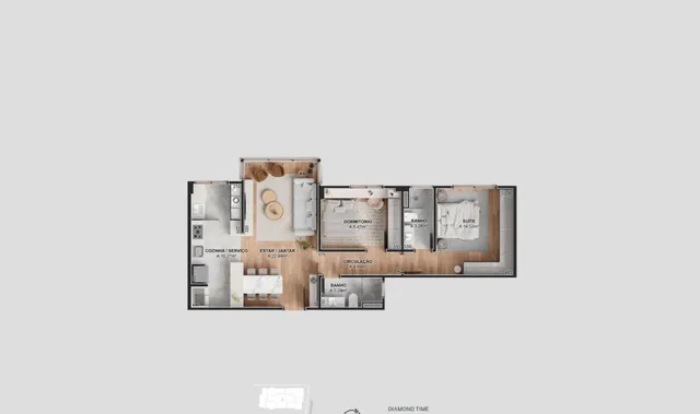 Apartamento com 2 dormitórios, foto 4