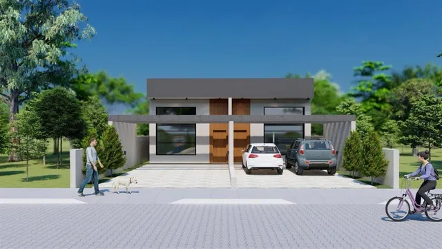 Casa geminada com 2 dormitórios