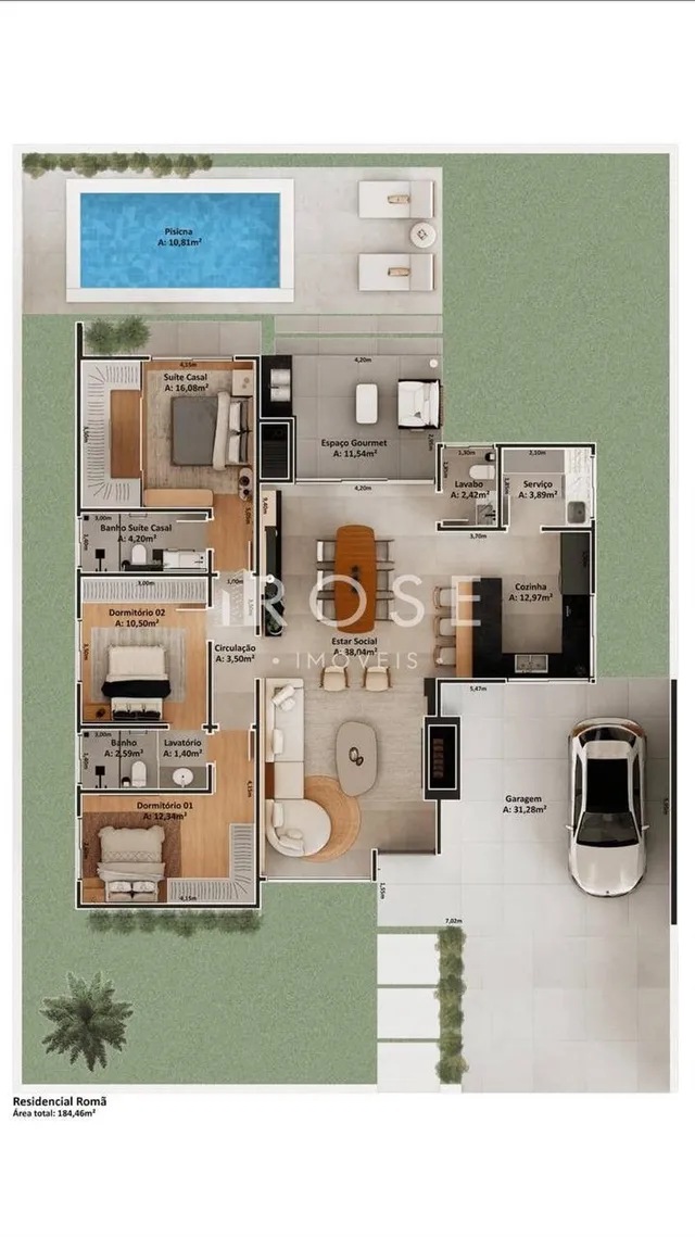 Casa com 3 dormitórios, foto 2