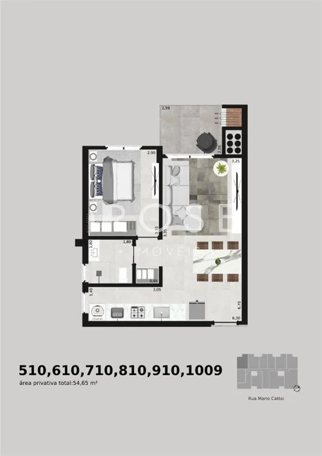 Apartamento com 1 dormitório, foto 5