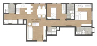Apartamento com 2 dormitórios, foto 3