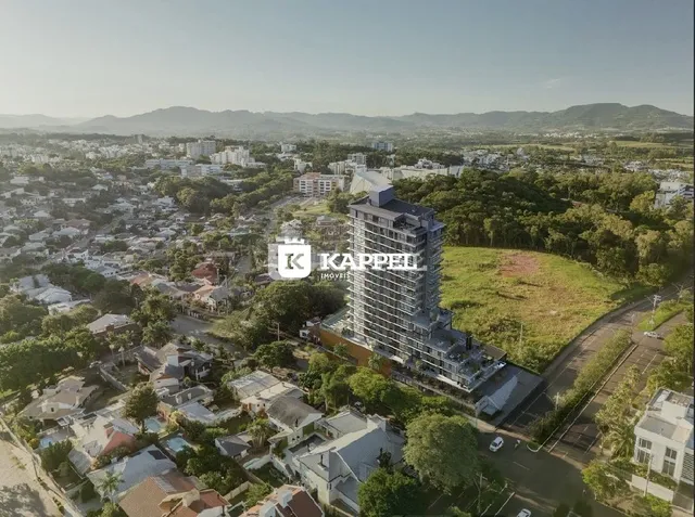 Vista aérea de uma área residencial em Lajeado, Brasil.
