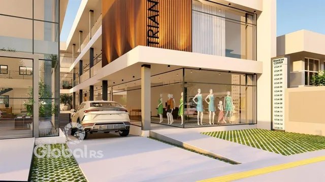 fachada moderna de um edifício residencial em Lajeado, Brasil.