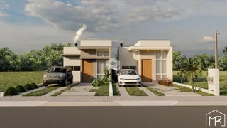 Fachada moderna de uma residência em Lajeado, Brasil.