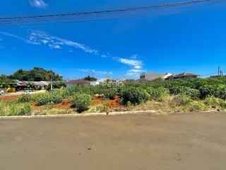 Vista da paisagem rural e residências ao fundo de uma rua no Brasil.