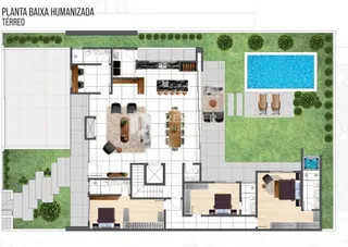 planta baixa do imóvel em Lajeado, Brasil
