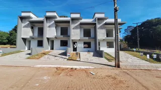 Fachada de uma residência moderna em Lajeado, Brasil.