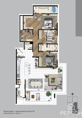 Apartamento com 3 dormitórios, foto 3