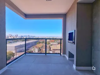 Vista de um terraço com vista para a cidade de Lajeado, Brasil.