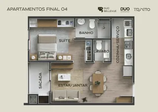 Apartamento com 1 dormitório, foto 14