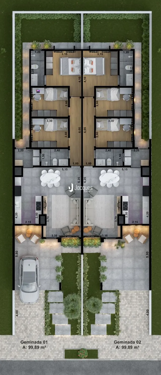 Casa geminada com 3 dormitórios, foto 2