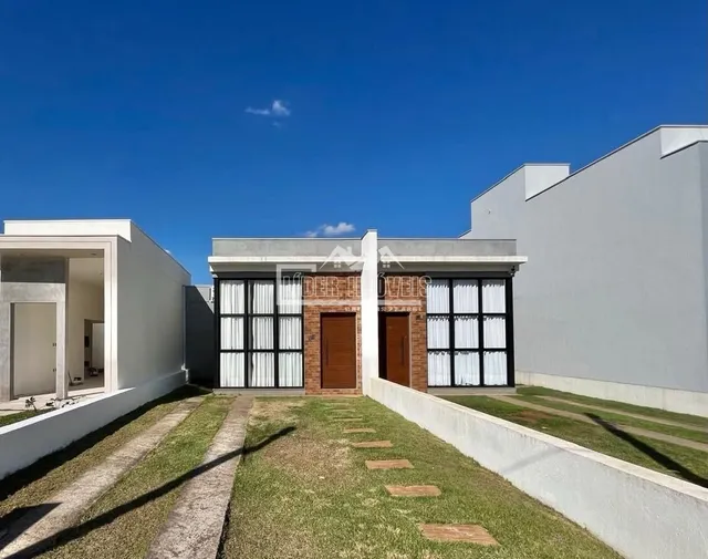 Fachada moderna de uma residência em Lajeado, Brasil.