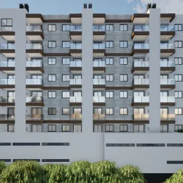 Fachada de um prédio residencial em Lajeado, Brasil.