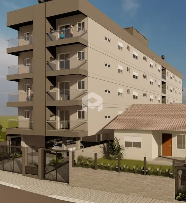 Fachada de um prédio residencial em Lajeado, Brasil.
