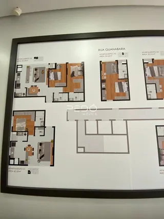 Planta baixa de um apartamento em Lajeado, Brasil.