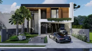 Renderização externa de uma casa moderna em Lajeado, Brasil.