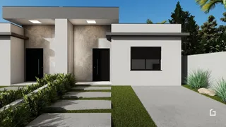 Fachada moderna de uma residência em Lajeado, Brasil.