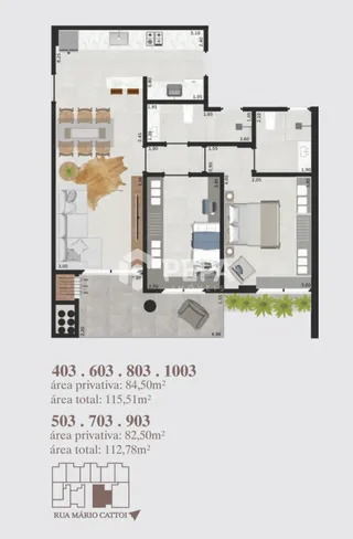 Apartamento com 2 dormitórios, foto 3