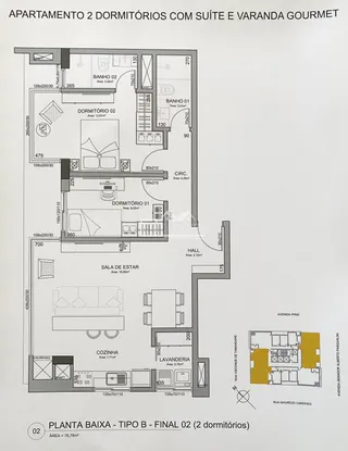 Apartamento com 2 dormitórios, foto 3