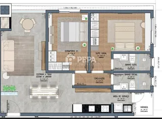 Apartamento com 2 dormitórios, foto 3