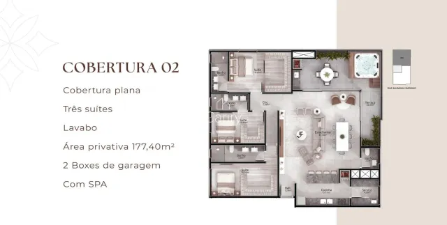 Cobertura com 3 dormitórios, foto 2