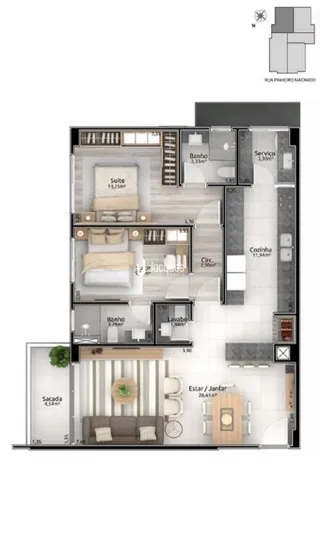 Apartamento com 2 dormitórios, foto 24