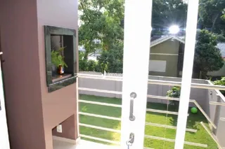 Vista da varanda de uma propriedade em Lajeado, Brasil.