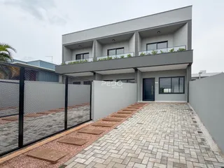 Fachada moderna de um imóvel residencial em Lajeado, Brasil.